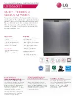 LG LDS5560ST Specifications предпросмотр