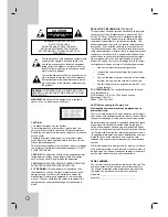 Предварительный просмотр 2 страницы LG LDX-514 Owner'S Manual