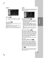 Предварительный просмотр 19 страницы LG LDX-514 Owner'S Manual