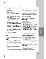 Предварительный просмотр 29 страницы LG LDX-514 Owner'S Manual