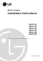 Preview for 1 page of LG LE641152 Installation Instructions Manual