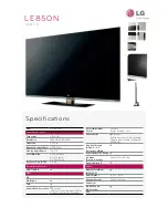 Preview for 1 page of LG LE850N Brochure & Specs