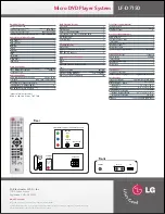 Предварительный просмотр 2 страницы LG LF-D7150 Specifications