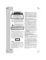 Предварительный просмотр 2 страницы LG LF-U850 -  Micro System Owner'S Manual