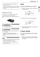 Preview for 21 page of LG LF131BBSIT Owner'S Manual