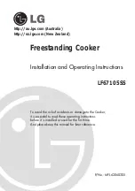 Preview for 1 page of LG LF67105SS Installation And Operating Instructions Manual