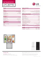 Preview for 2 page of LG LFC20770 Series Specifications