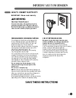 Предварительный просмотр 5 страницы LG LFC21770 Series User'S Manual And Installation Instructions