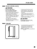 Предварительный просмотр 7 страницы LG LFC21770 Series User'S Manual And Installation Instructions