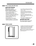 Предварительный просмотр 77 страницы LG LFC21770 Series User'S Manual And Installation Instructions