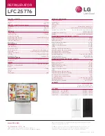 Предварительный просмотр 2 страницы LG LFC21776ST Specification Sheet