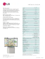 Предварительный просмотр 2 страницы LG LFC22740 Series Specifications