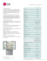 Предварительный просмотр 2 страницы LG LFD22860 Series Specifications