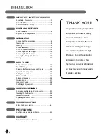 Preview for 2 page of LG LFX21971 Series User'S Manual & Installation Instructions