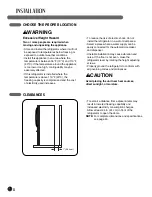 Preview for 8 page of LG LFX21971 Series User'S Manual & Installation Instructions