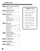 Preview for 2 page of LG LFX21975xx User'S Manual & Installation Instructions