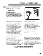 Preview for 5 page of LG LFX21975xx User'S Manual & Installation Instructions