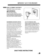 Предварительный просмотр 5 страницы LG LFX21980 Series User'S Manual & Installation Instructions