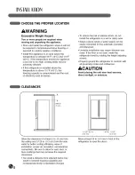 Предварительный просмотр 8 страницы LG LFX21980 Series User'S Manual & Installation Instructions