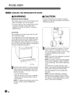 Предварительный просмотр 18 страницы LG LFX21980 Series User'S Manual & Installation Instructions