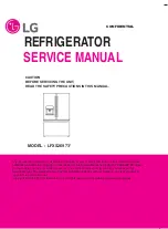 LG LFXS26973 series Service Manual preview