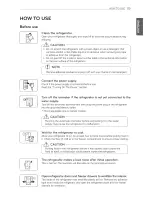 Предварительный просмотр 23 страницы LG LFXS27566 series Owner'S Manual