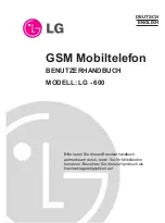 Preview for 1 page of LG LG-600 User Manual
