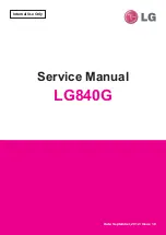 LG LG-840G Service Manual предпросмотр