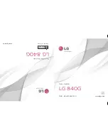 Preview for 1 page of LG LG 840G User Manual