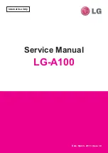 Preview for 1 page of LG LG-A100 Service Manual