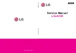 Preview for 1 page of LG LG-A130 Service Manual