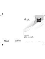 Preview for 1 page of LG LG-A165 User Manual