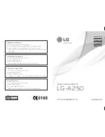 Preview for 1 page of LG LG-A250 User Manual