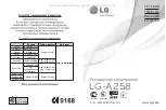 LG LG-A258 Quick Reference Manual preview