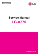 LG LG-A270 Service Manual preview