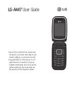 Preview for 1 page of LG LG-A447 User Manual