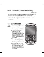 Предварительный просмотр 3 страницы LG LG-C300 Quick Reference Manual