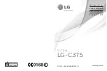 Preview for 1 page of LG LG-C375 User Manual