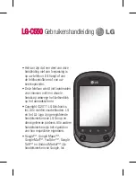 Предварительный просмотр 3 страницы LG LG-C550 Quick Reference Manual