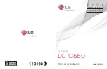 LG LG-C660 User Manual preview