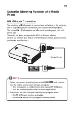 Предварительный просмотр 115 страницы LG LG CineBeam PH510P Owner'S Manual