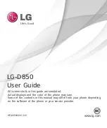 LG LG-D850 User Manual preview