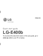 Preview for 3 page of LG LG-E400b Quick Start Manual