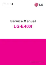 LG LG-E400f Service Manual предпросмотр