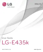 Preview for 1 page of LG LG-E435k User Manual