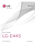 Preview for 1 page of LG LG-E445 User Manual