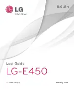 LG LG-E450 User Manual preview