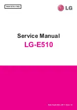 LG LG-E510 Service Manual предпросмотр