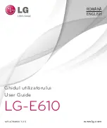 Предварительный просмотр 1 страницы LG LG-E610 User Manual