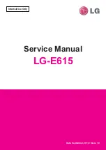 Preview for 1 page of LG LG-E615 Service Manual